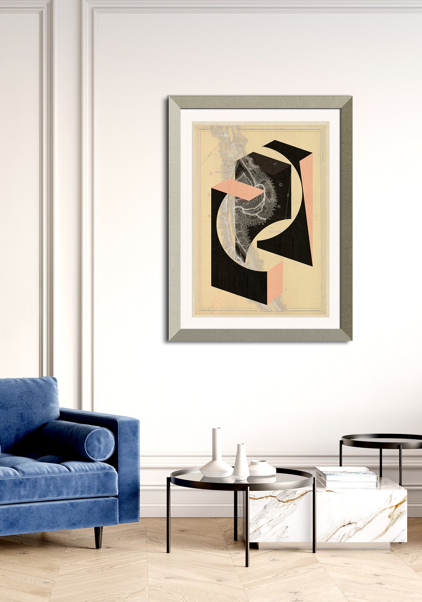 Composición sobre mapa n121