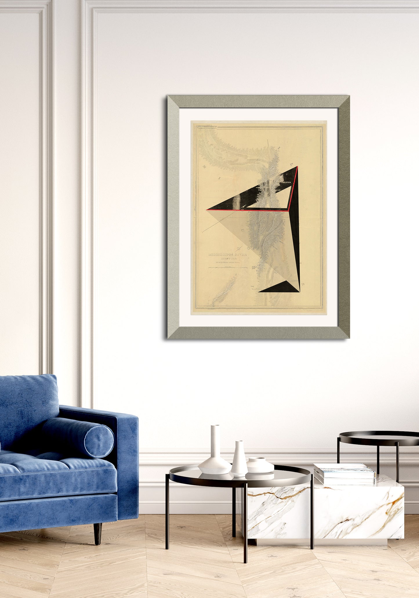 Composición sobre mapa n125