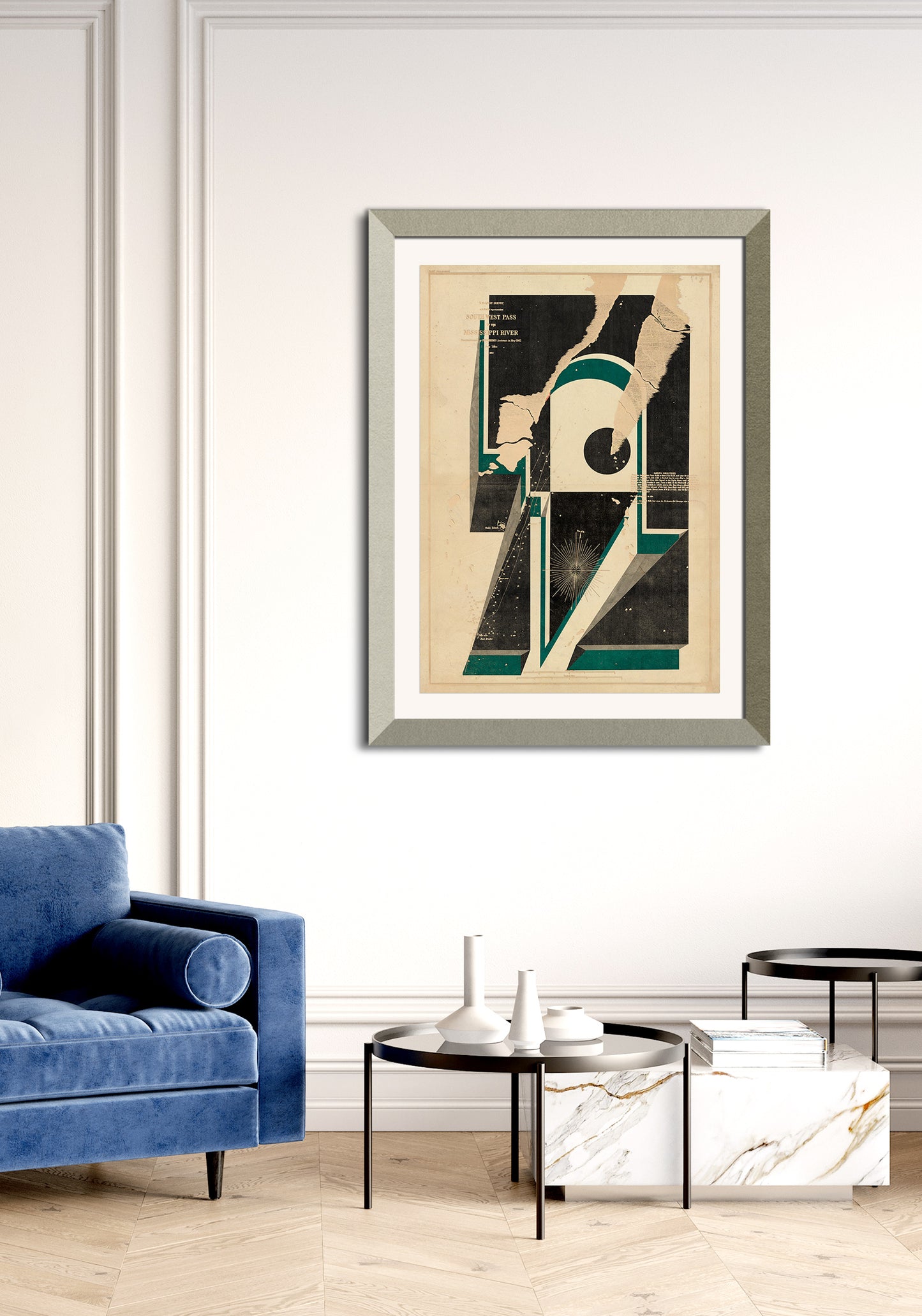 Composición sobre mapa n129