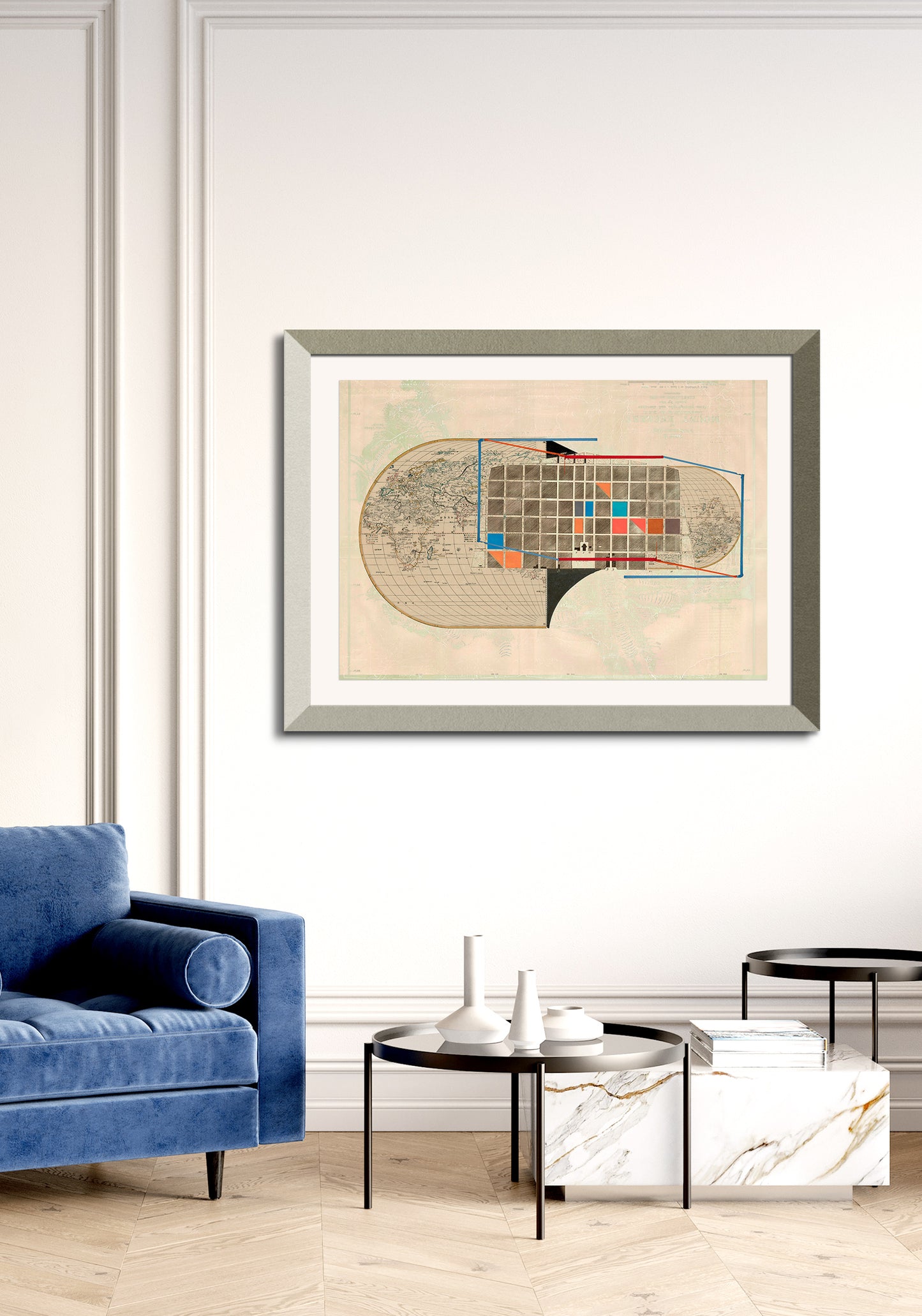 Composición sobre mapa n58