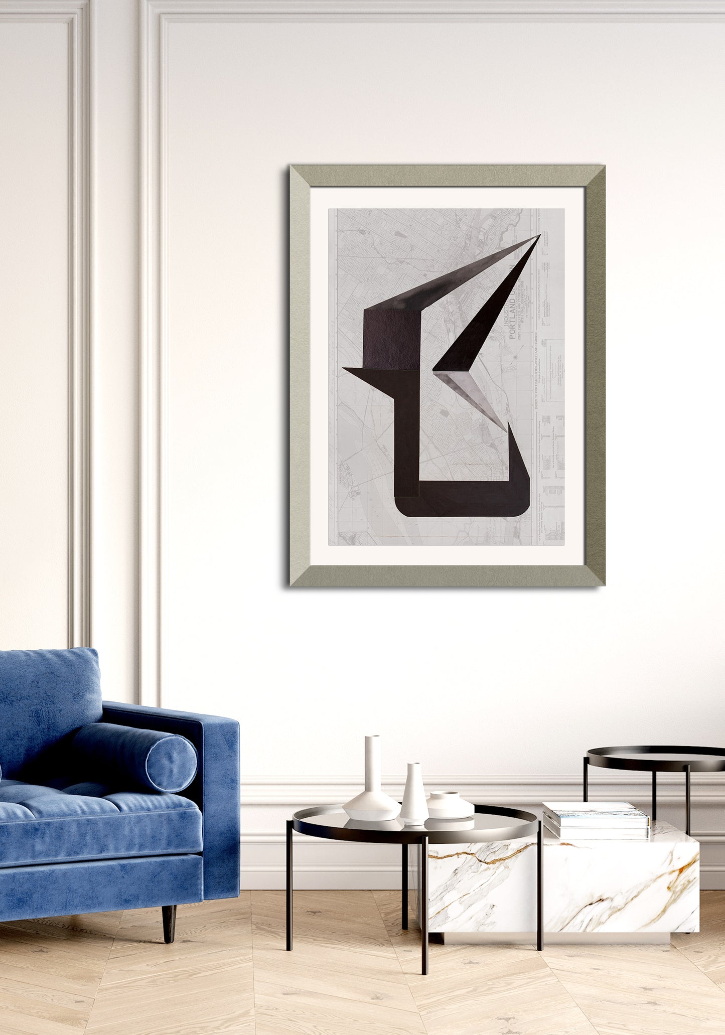 Composición sobre mapa n5