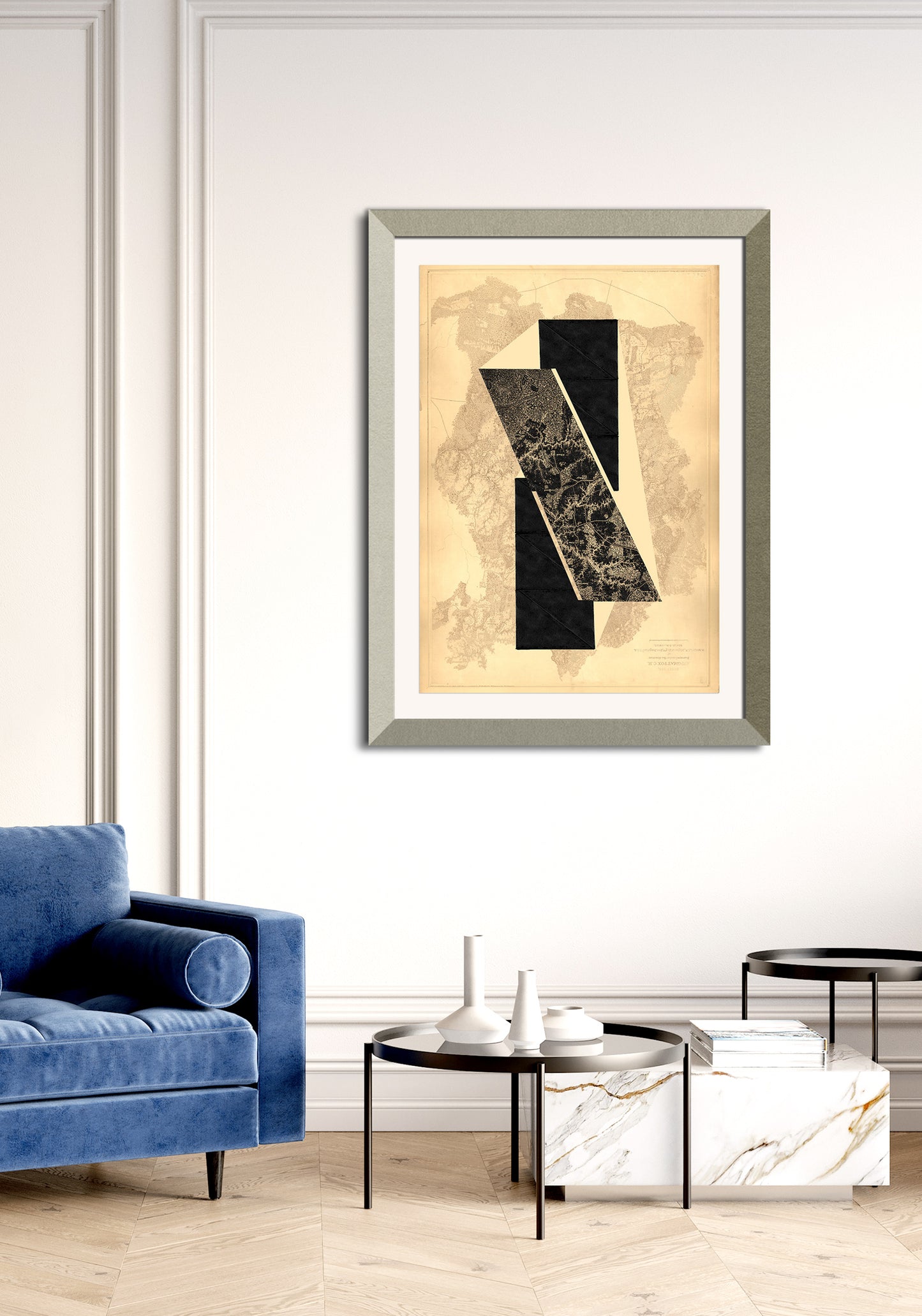 Composición sobre mapa n71