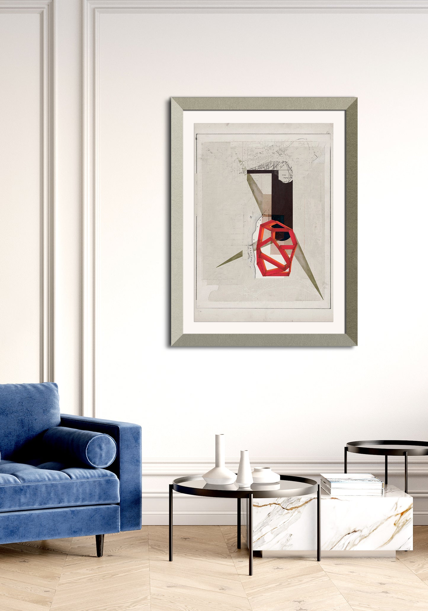 Composición sobre mapa n7