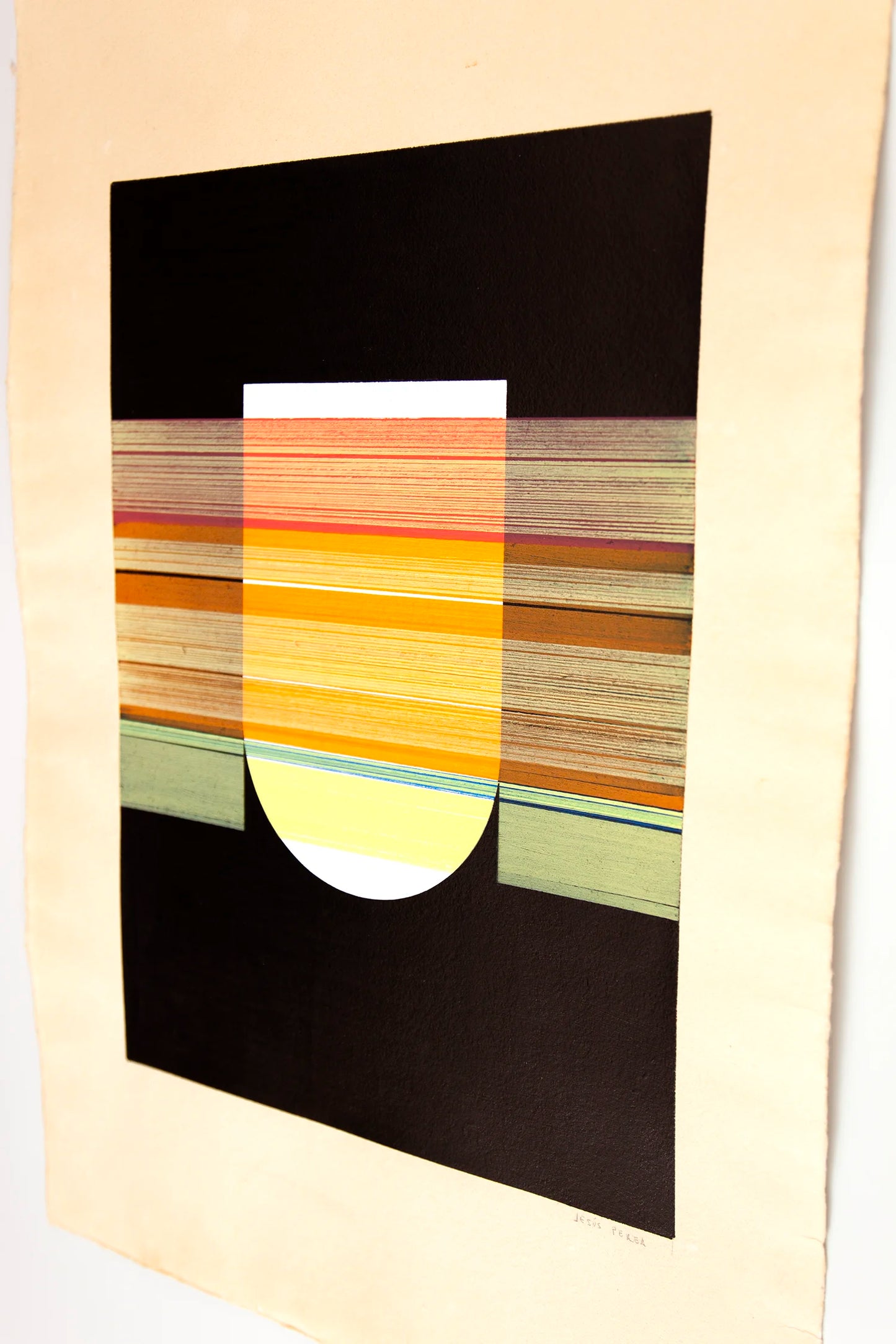 Original abstract drawing N188 by Jesús Perea, detail