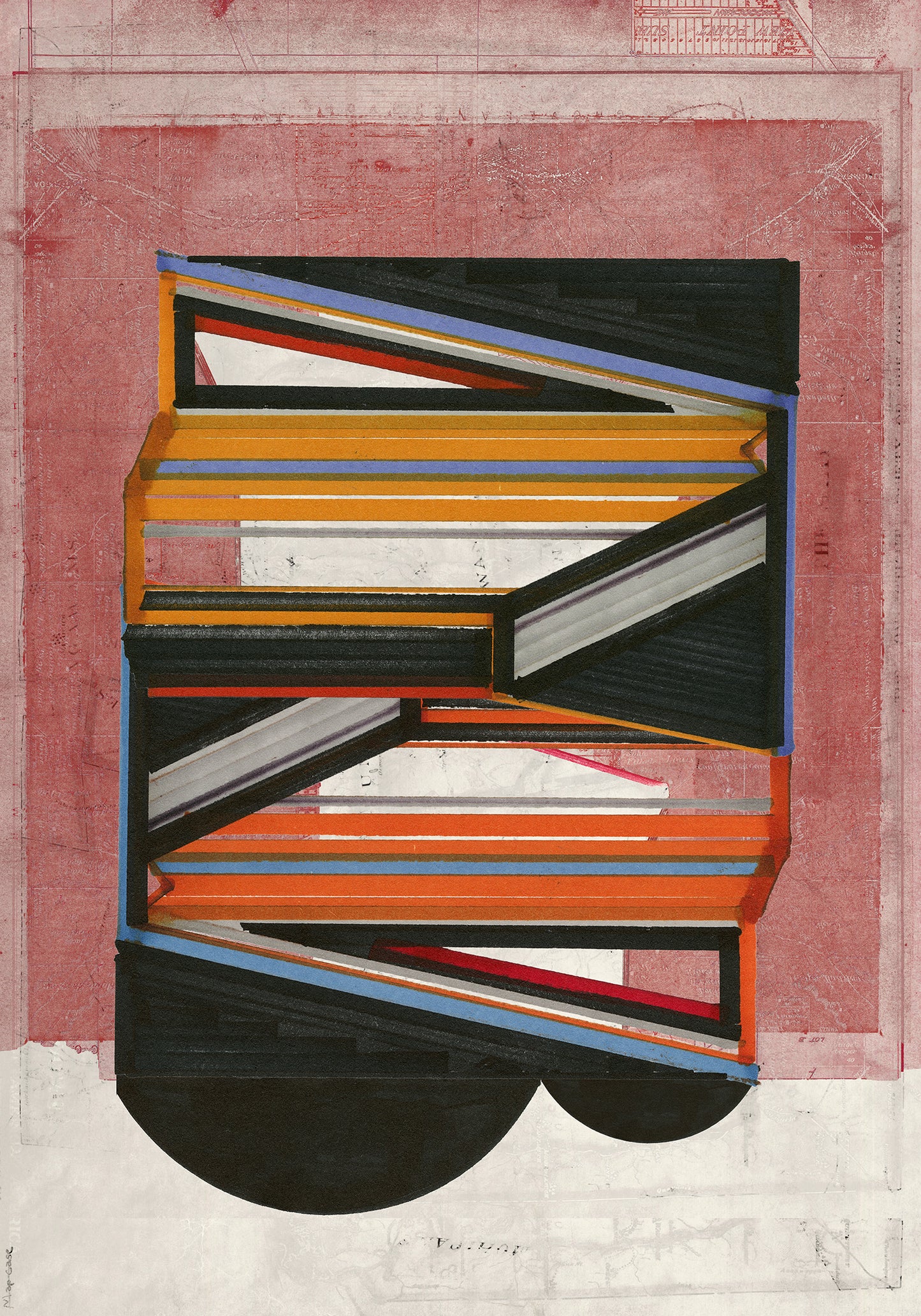 Composición sobre mapa n10