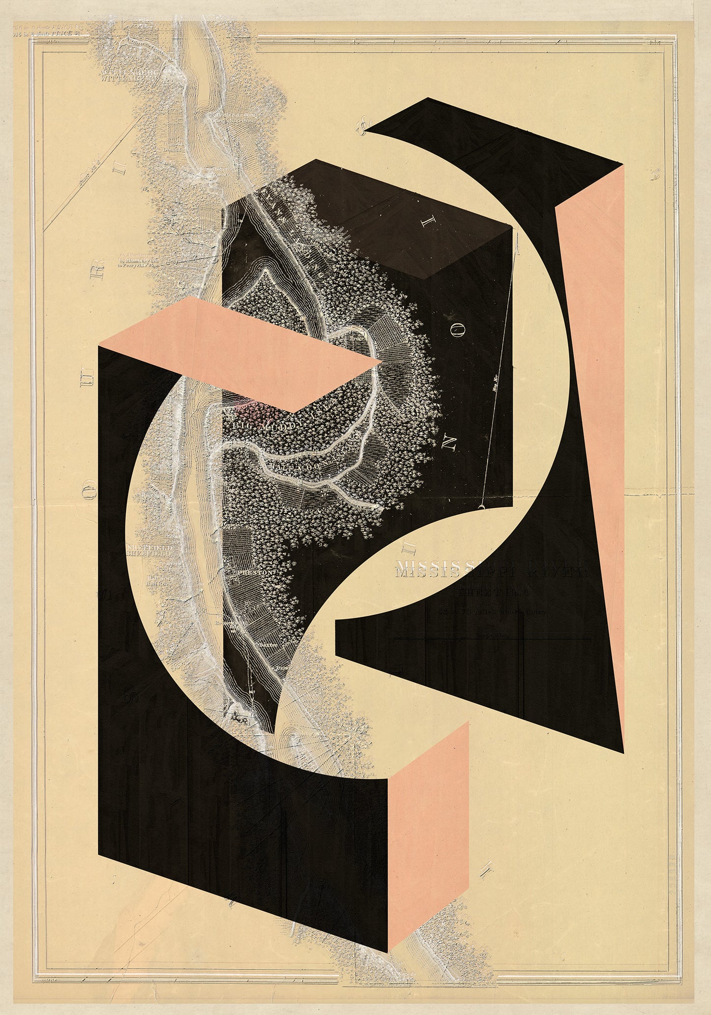 Composición sobre mapa n121