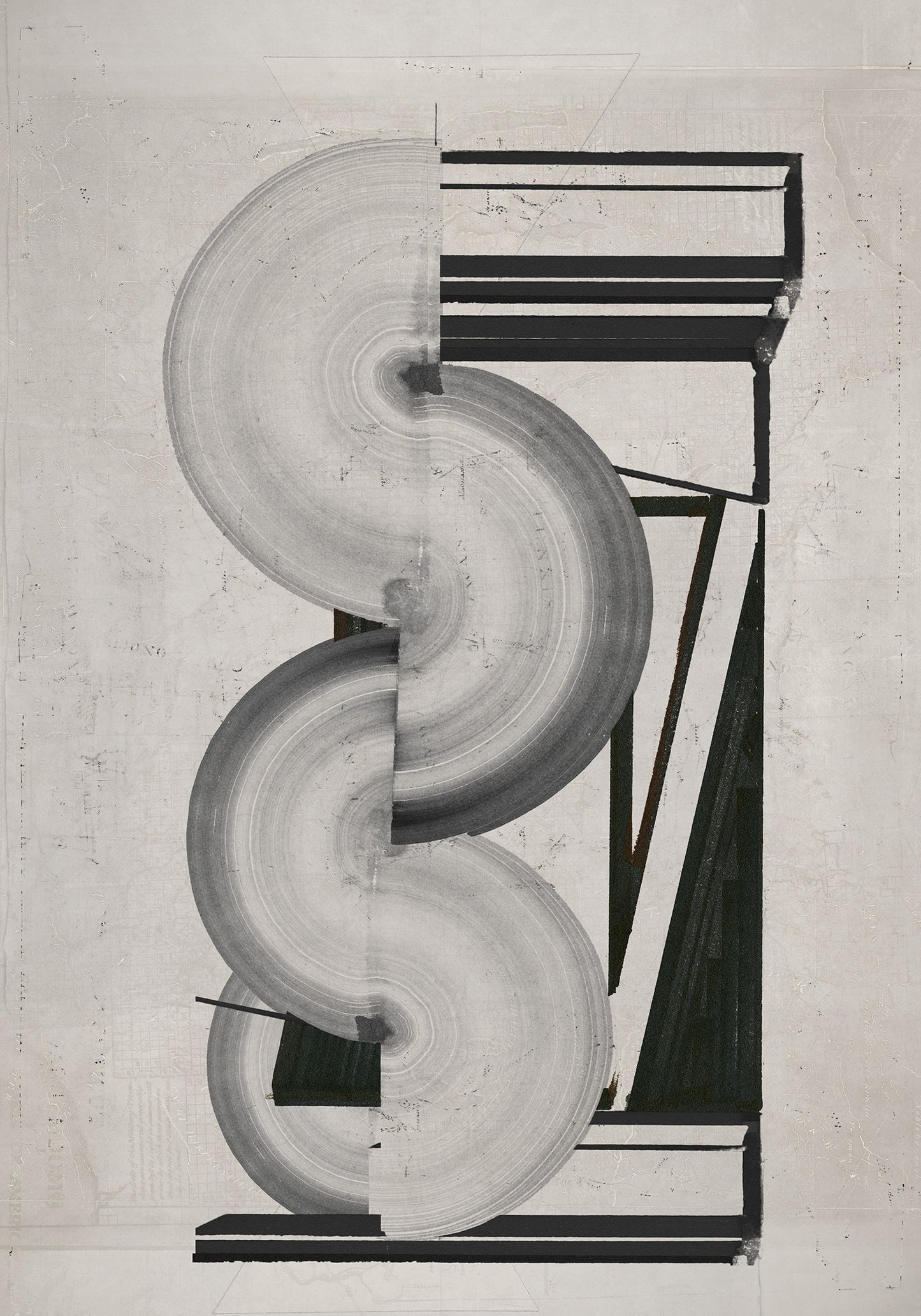 Composición sobre mapa n12