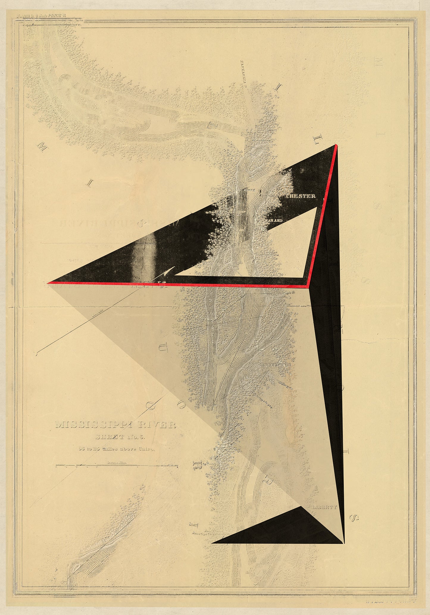 Composición sobre mapa n125