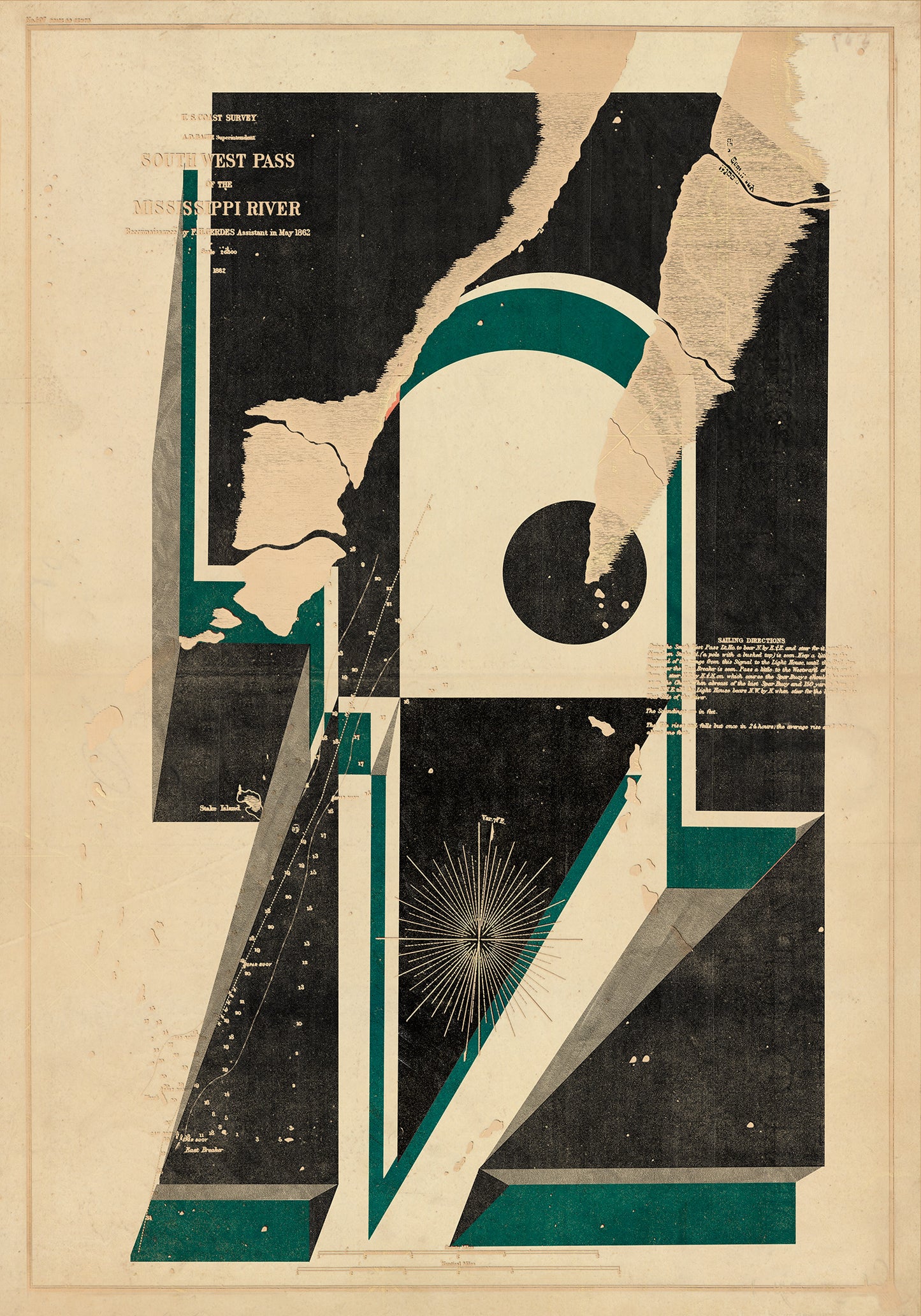 Composición sobre mapa n129