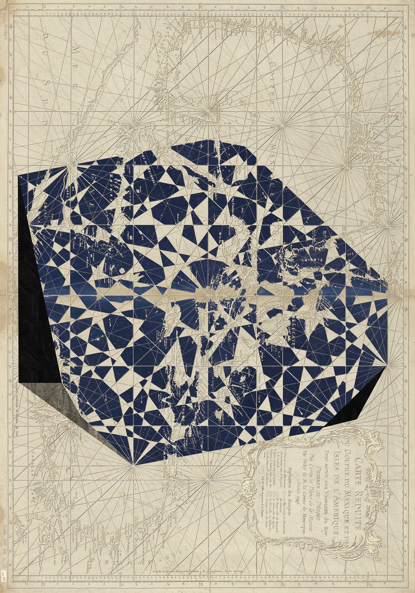 Composición sobre mapa n134