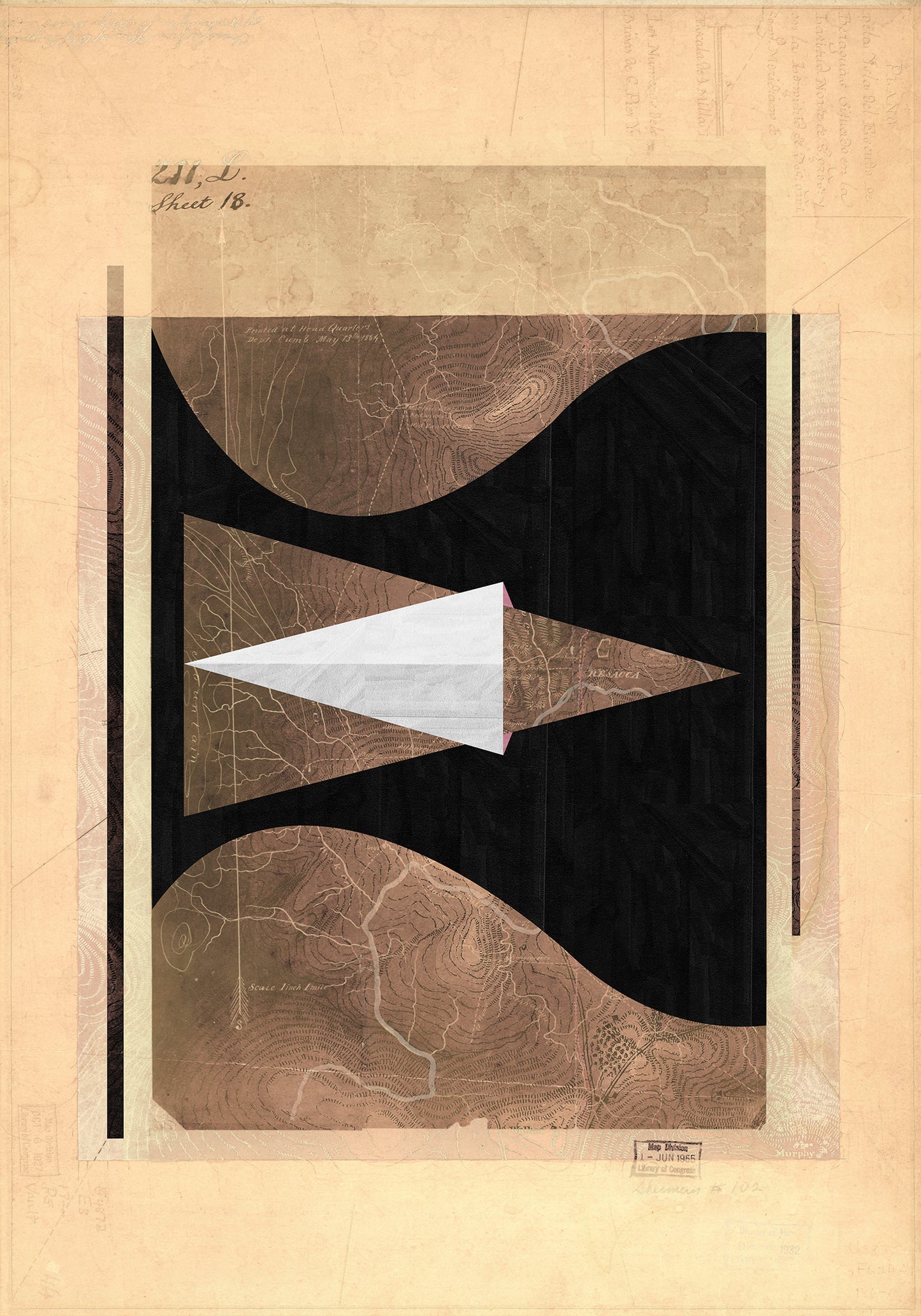 Composición sobre mapa n142