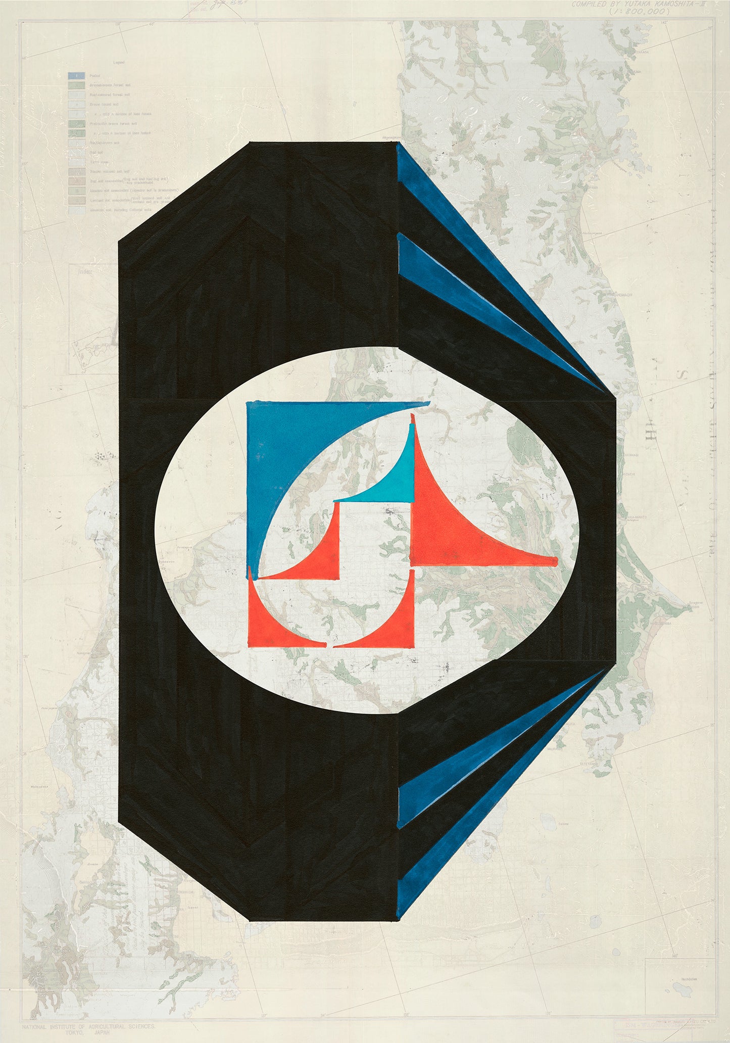 Composición sobre mapa n24