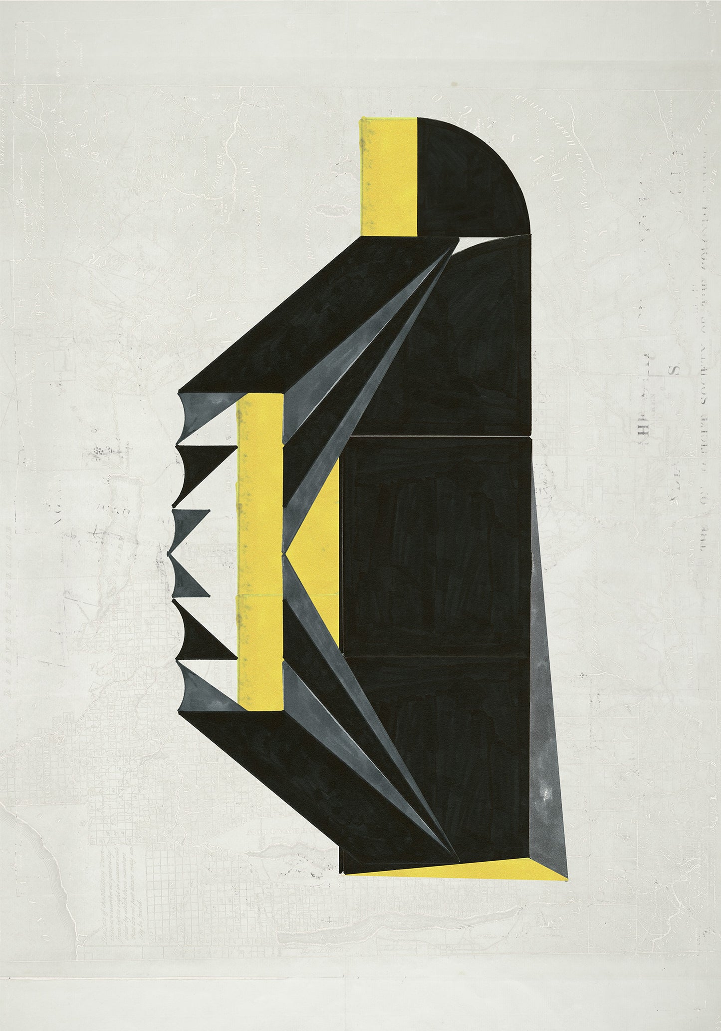 Composición sobre mapa n26