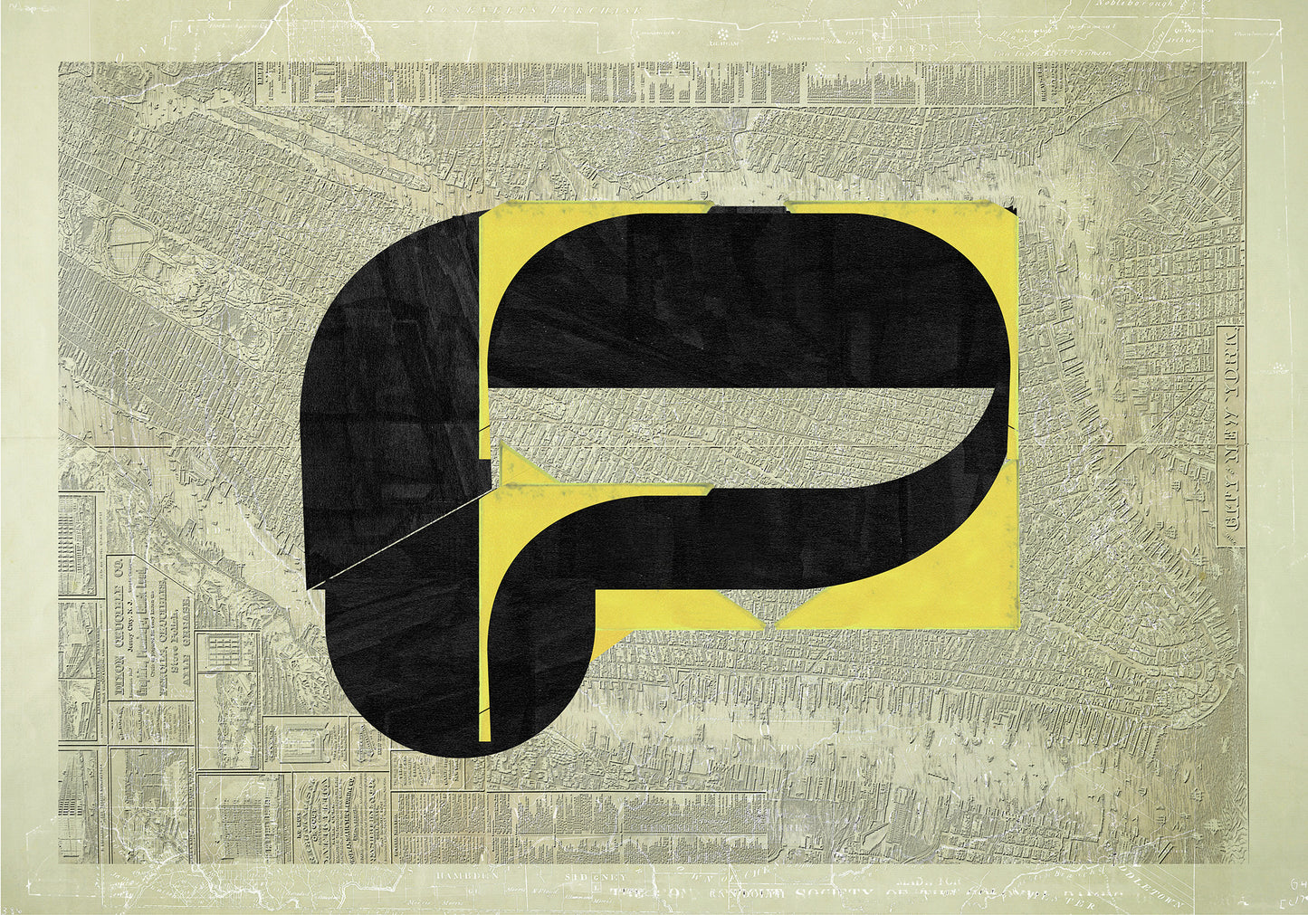 Composición sobre mapa n36