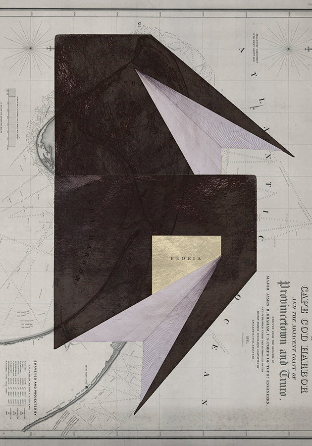 Composición sobre mapa n6