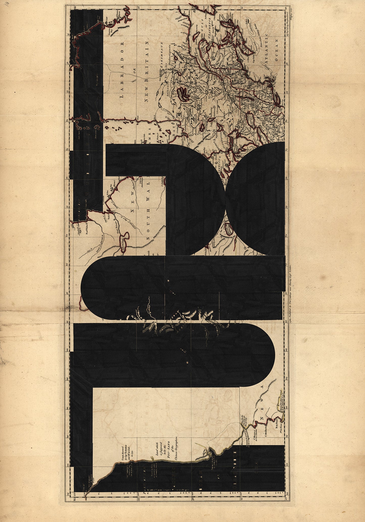 Composición sobre mapa n82