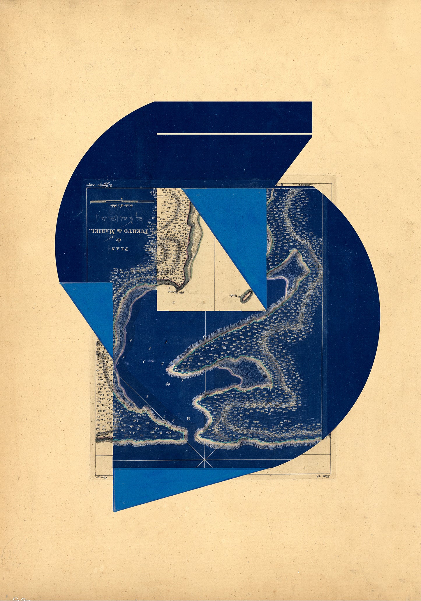 Composición sobre mapa n84