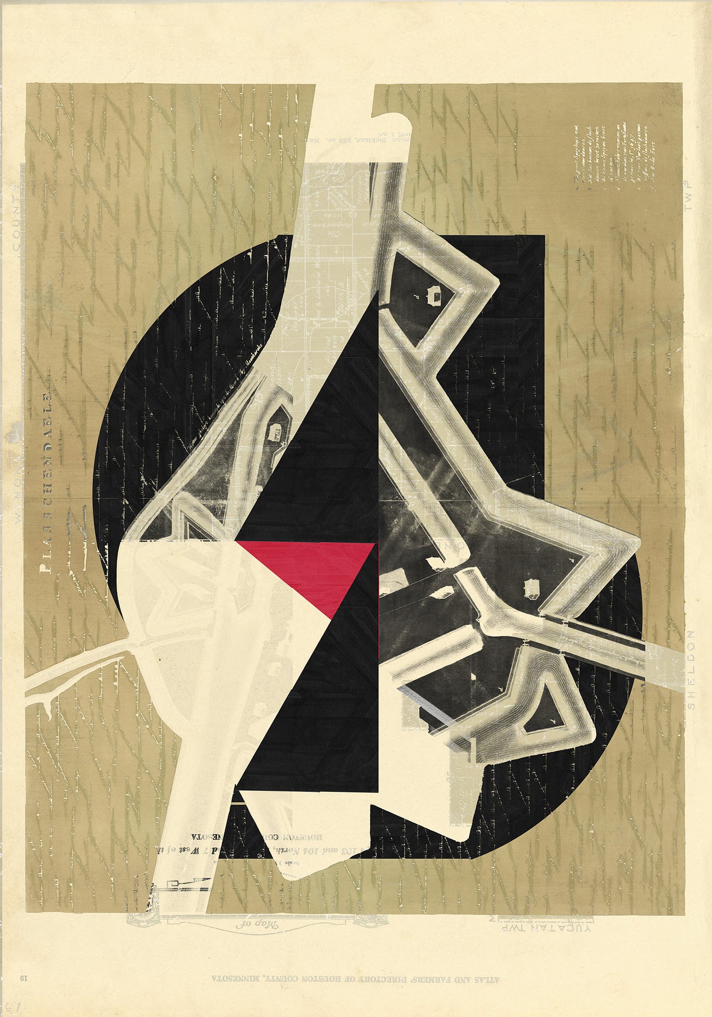 Composición sobre mapa n86