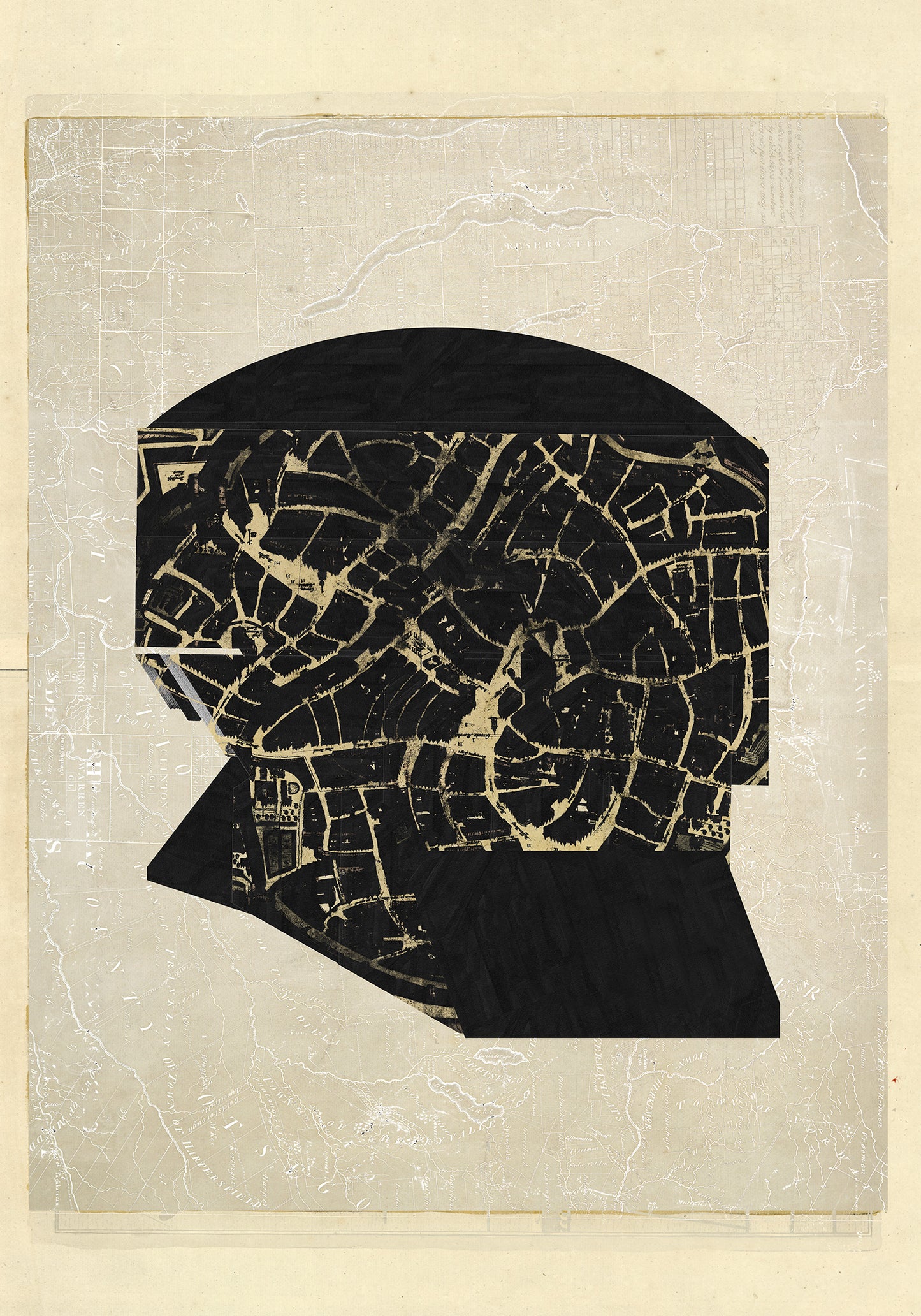 Composición sobre mapa n87