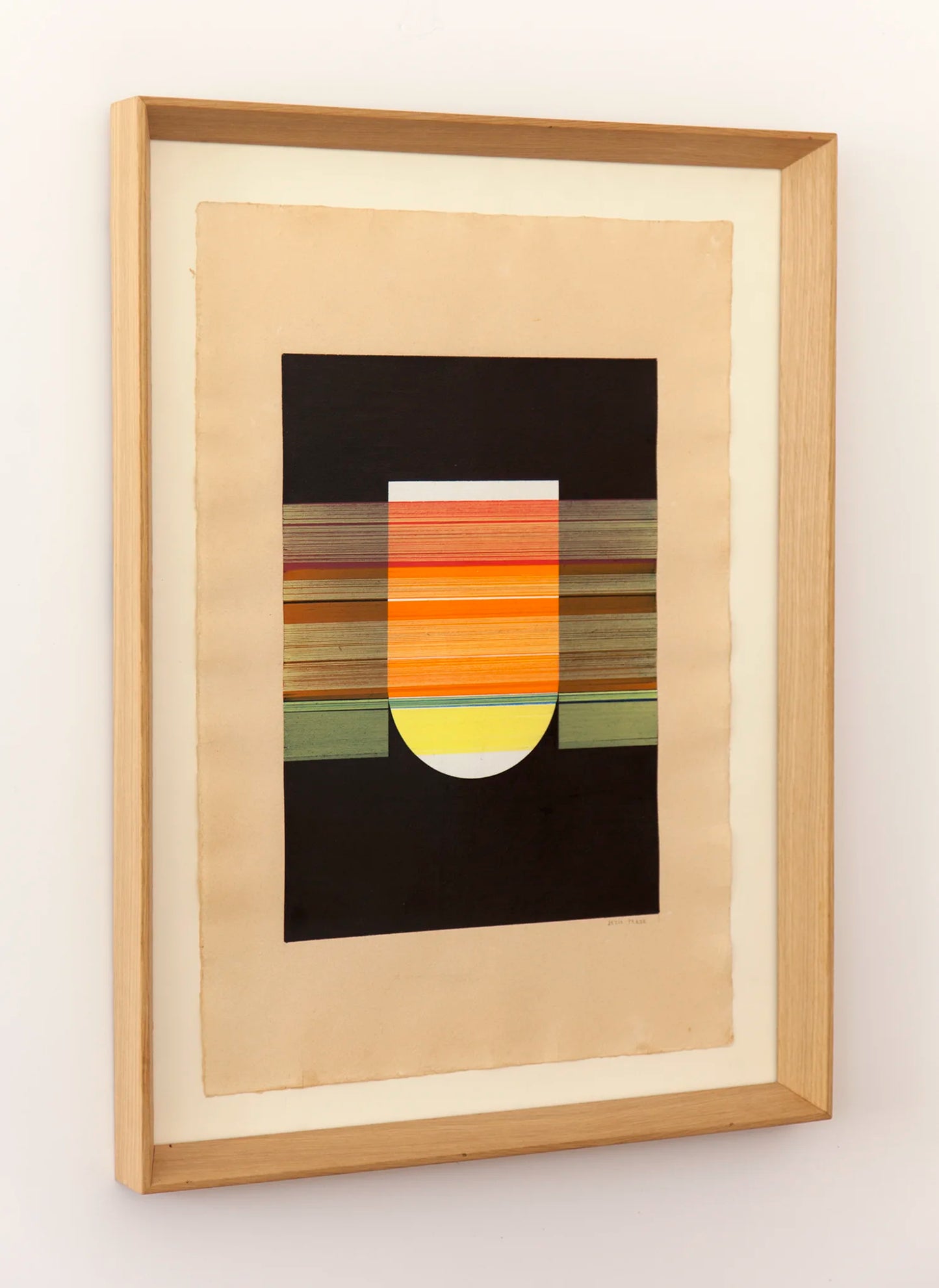 Original drawing N188 by Jesús Perea framed,  side view