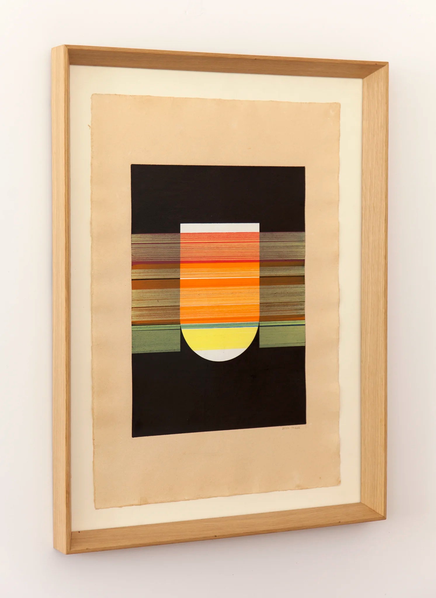 Original drawing N188 by Jesús Perea framed,  side view