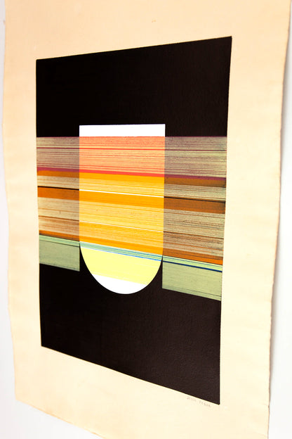 Original abstract drawing N188 by Jesús Perea, detail