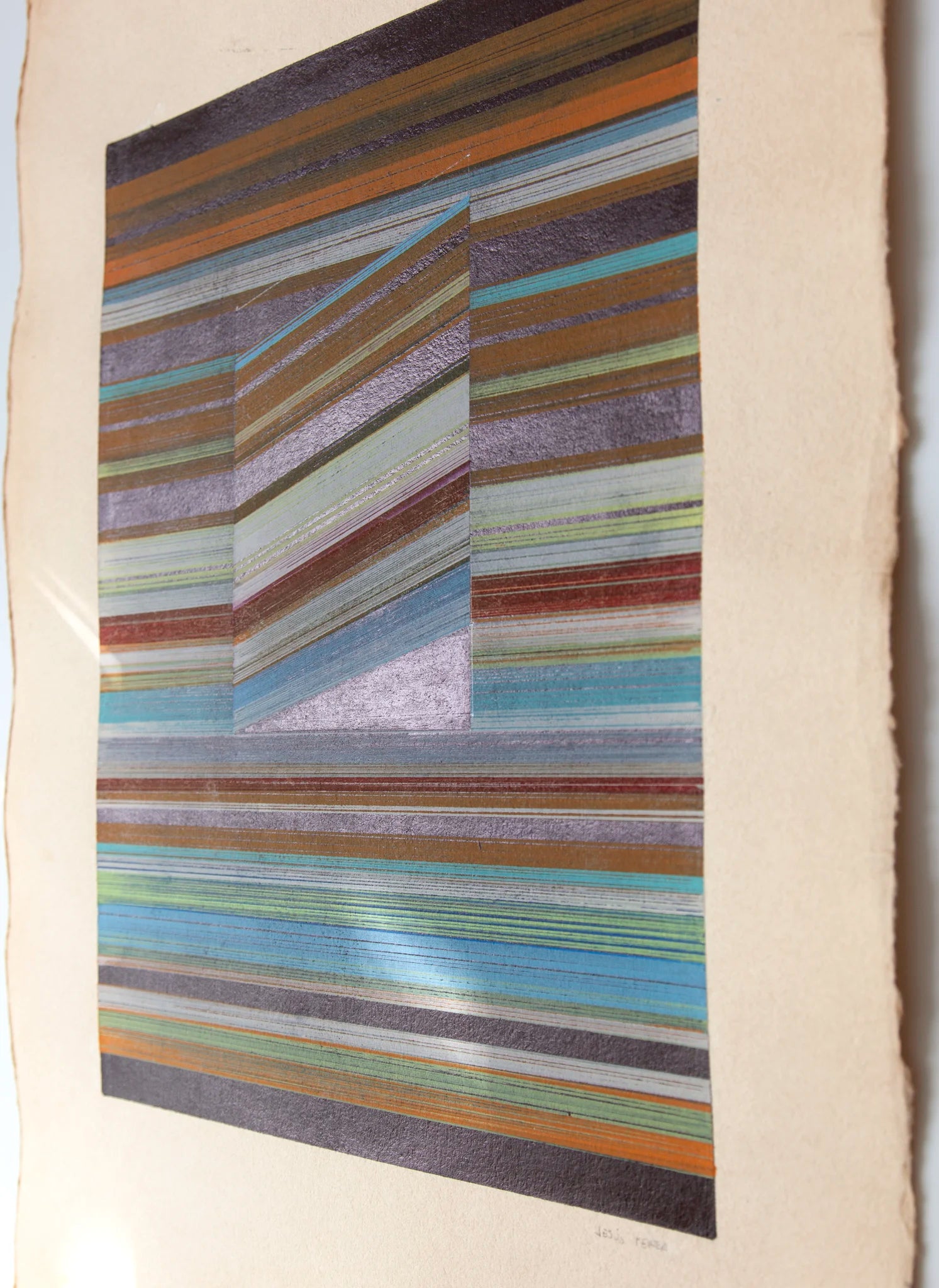 Original abstract drawing N185 by Jesús Perea, detail