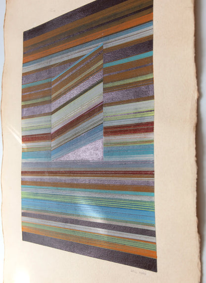 Original abstract drawing N185 by Jesús Perea, detail