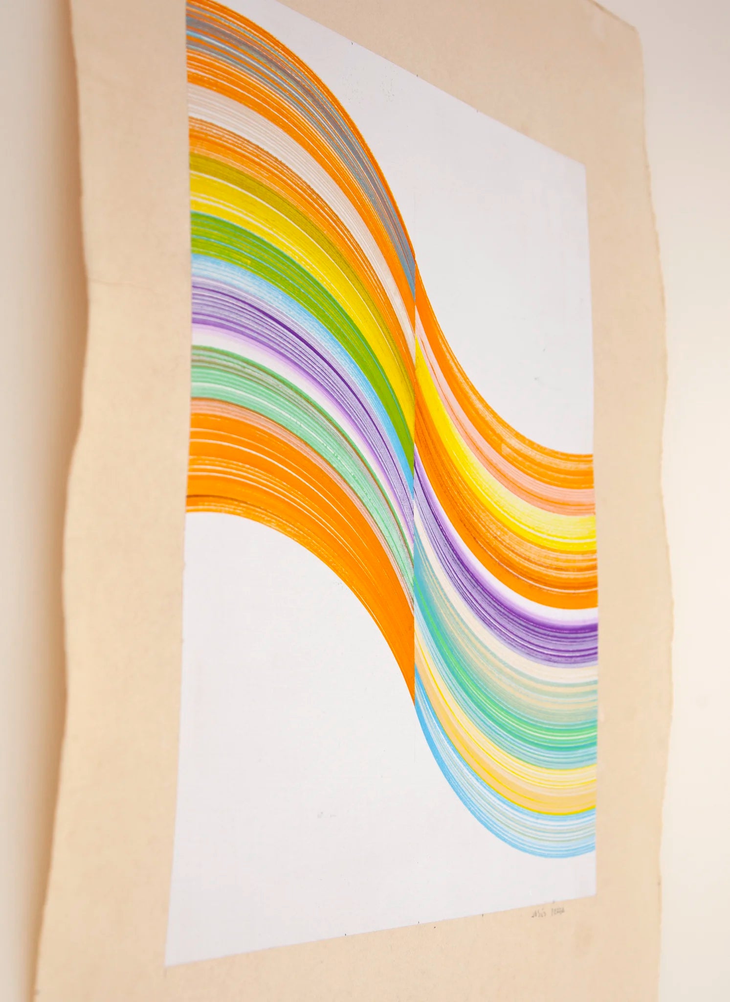 Original abstract drawing N174 by Jesús Perea, detail
