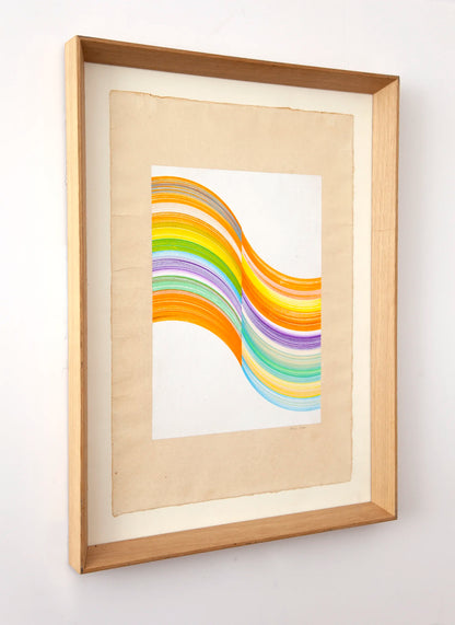 Original drawing N174 by Jesús Perea framed,  side view