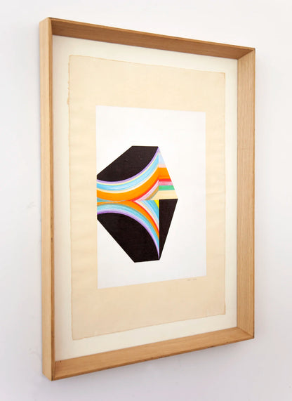Original drawing N175 by Jesús Perea framed,  side view