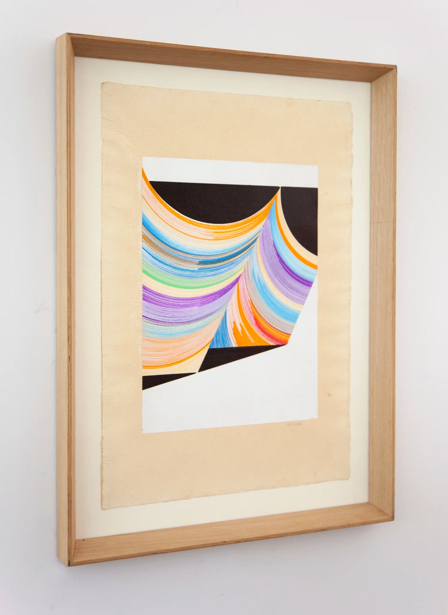 Original drawing N176 by Jesús Perea framed,  side view