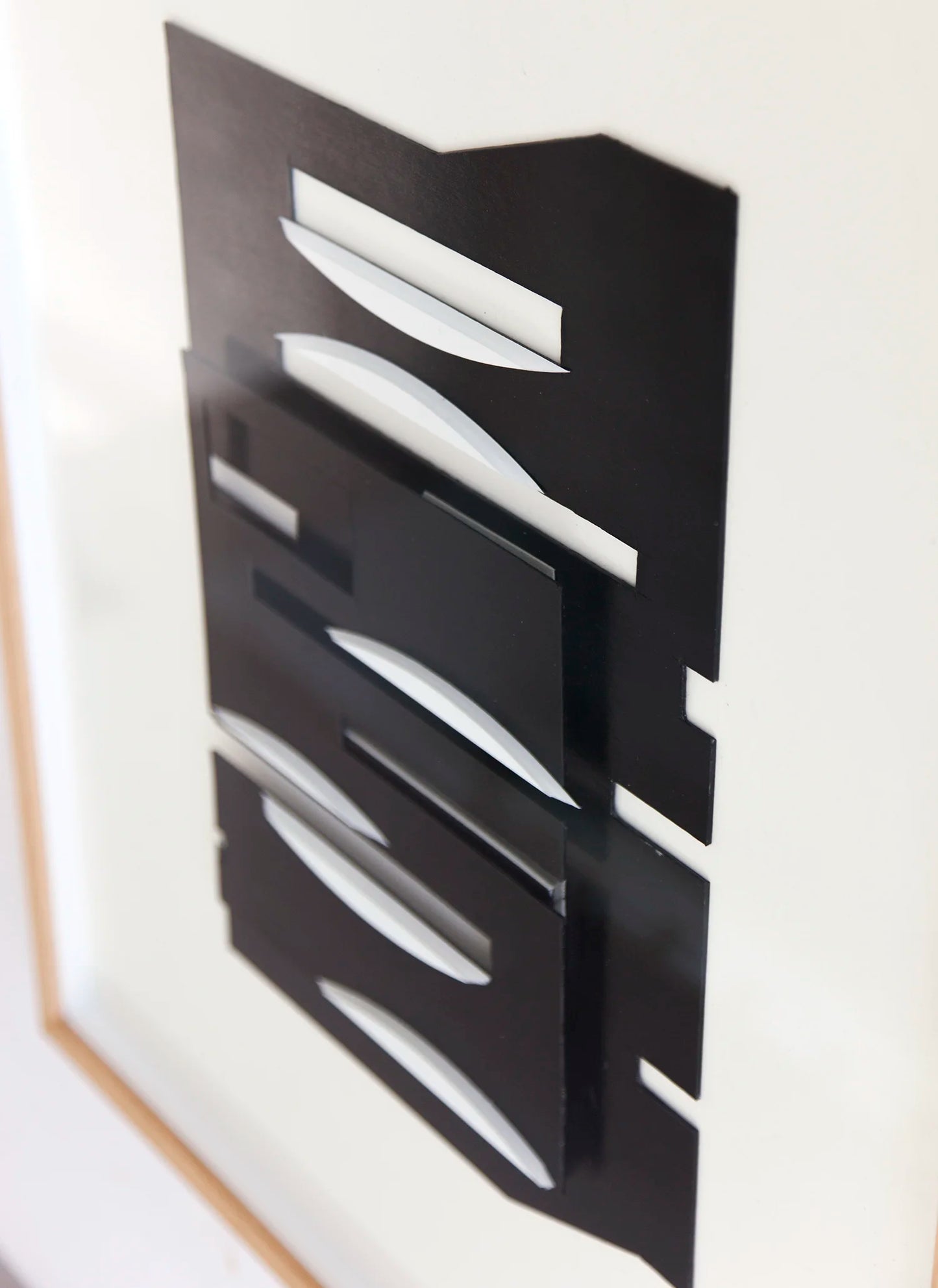 Original abstract mixed media artwork NS14 by Jesús Perea, detail