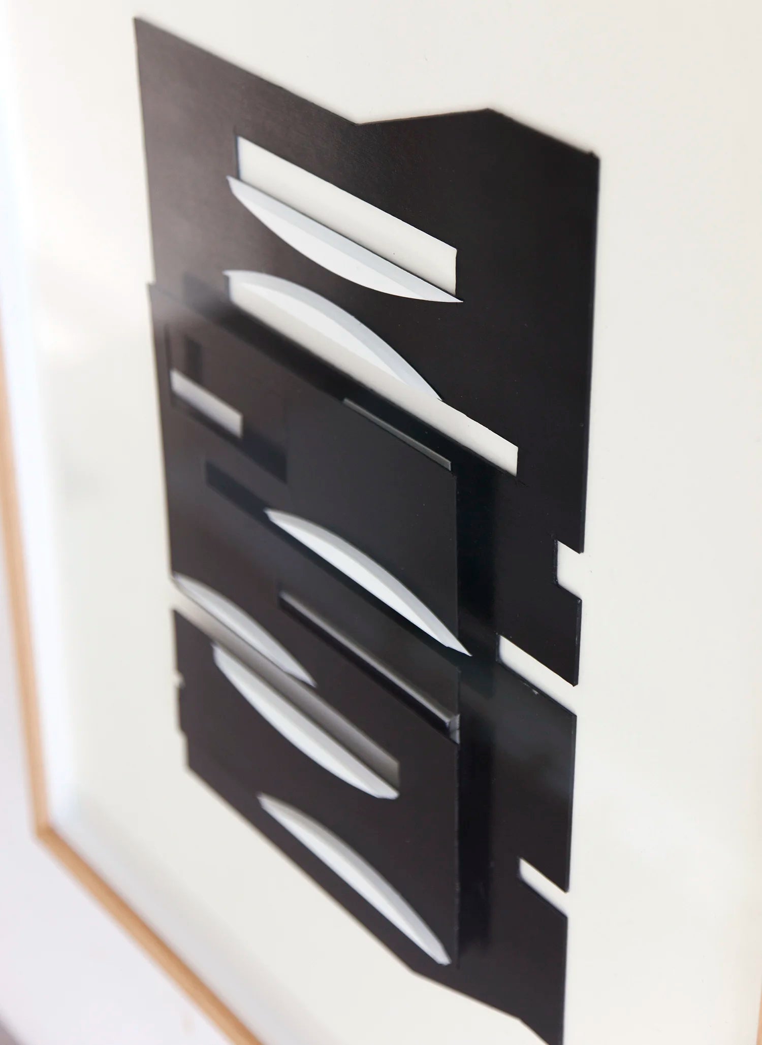 Original abstract mixed media artwork NS14 by Jesús Perea, detail