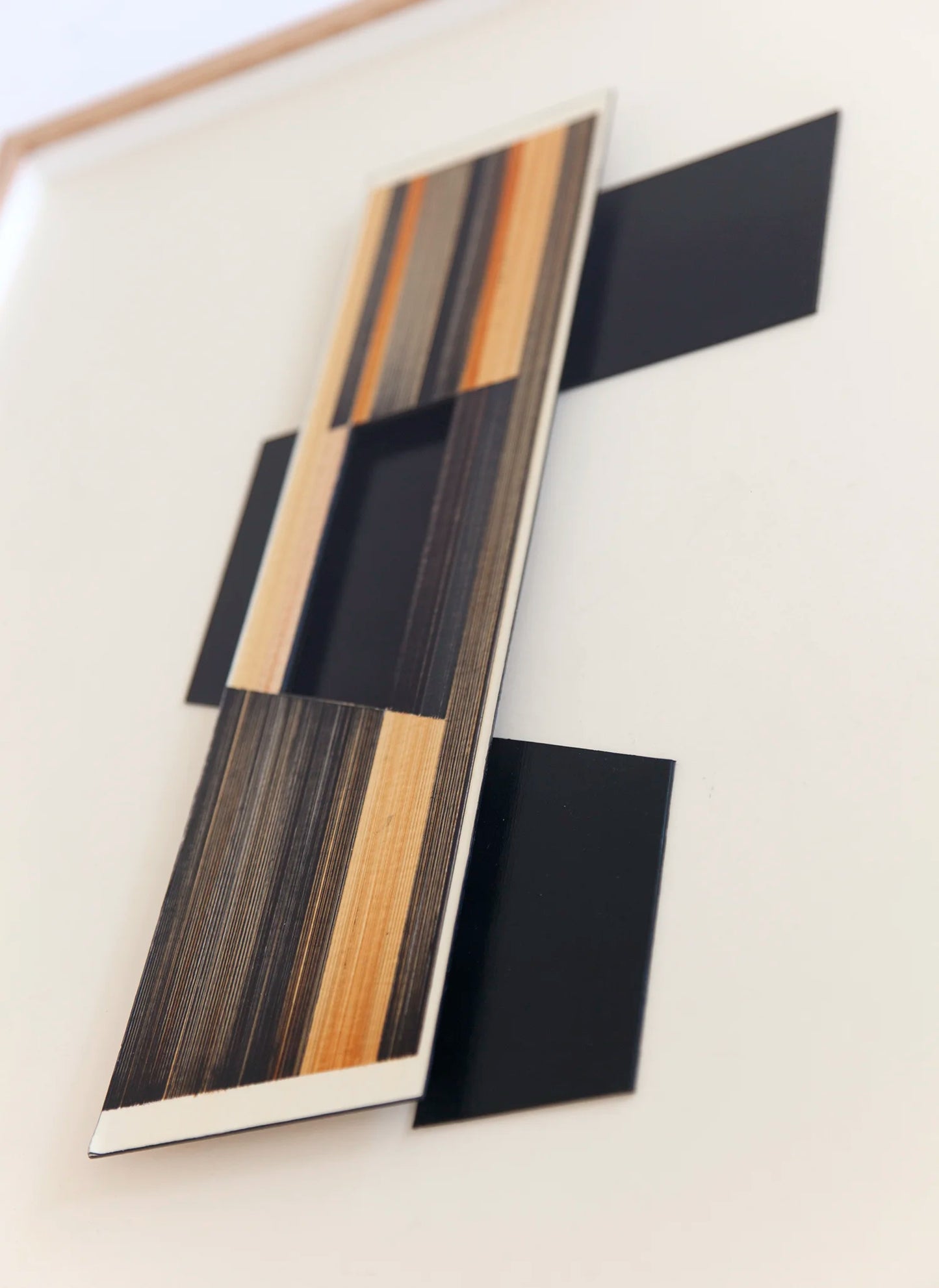 Original abstract mixed media artwork N16 by Jesús Perea, detail