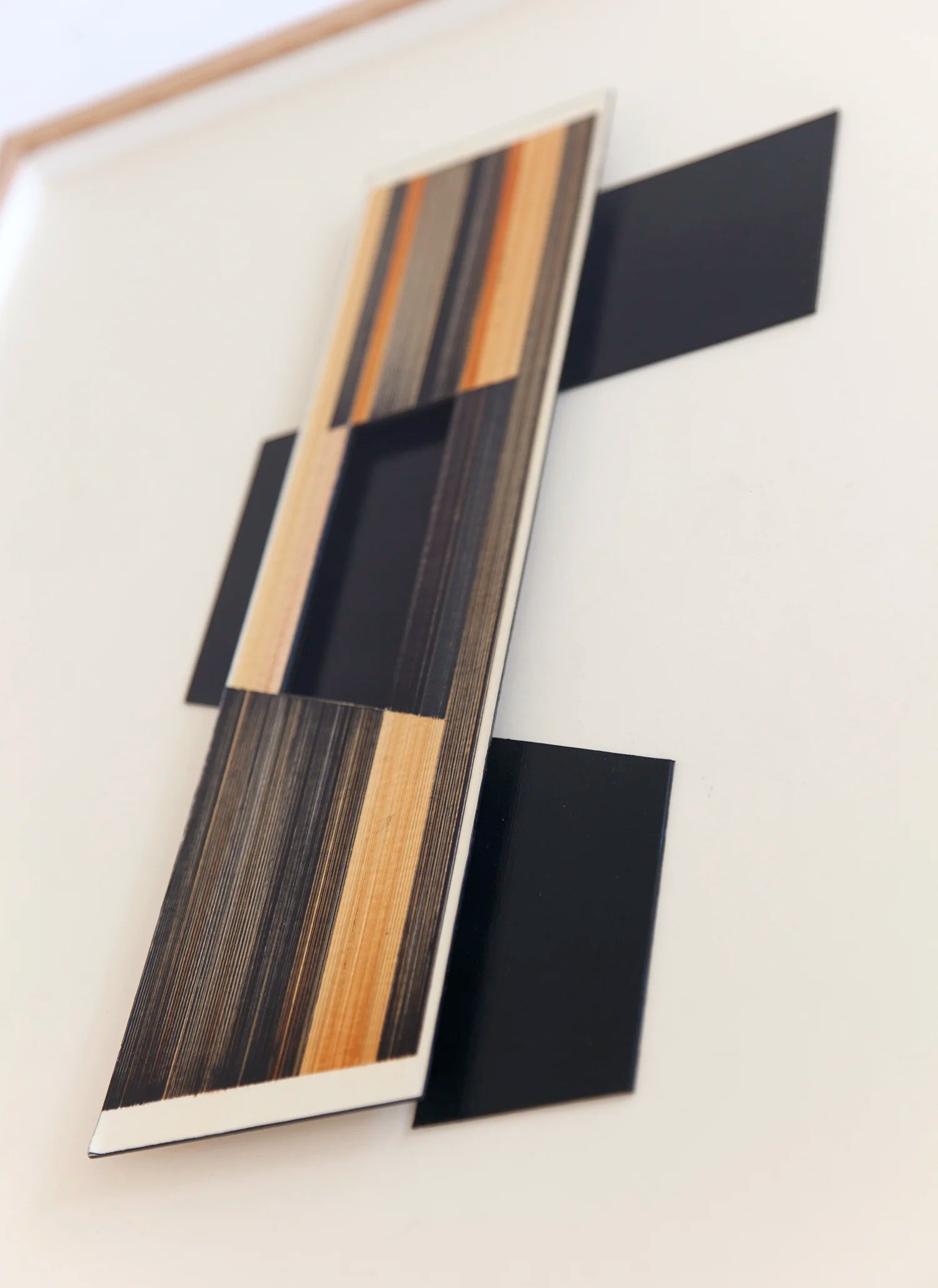 Original abstract mixed media artwork N16 by Jesús Perea, detail