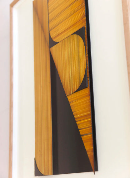 Original abstract mixed media artwork NS13 by Jesús Perea, detail