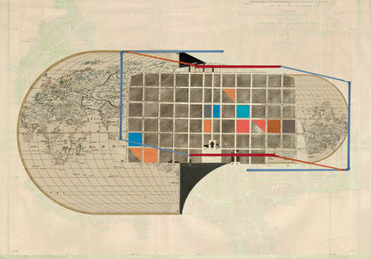 Composición sobre mapa n58